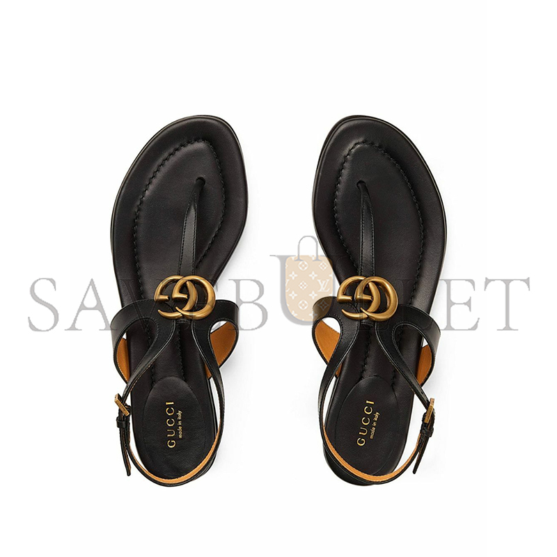 GUCCI MARMONT LEATHER SANDALS